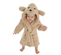 Undercover Kids Puppy Sherpa Fleece Robe 18C822 Brown 3-4 Years