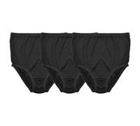 Undercover Ladies 3 Pack Pointelle Full Briefs BR742 Black 16-18