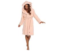 Undercover Ladies 3D Novelty Animal Hooded Soft Fleece Wrap Dressing Gown Robe Nightwear