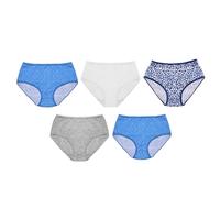 Undercover Ladies 5 Pack Midi Briefs BR375 Blue Mix 14
