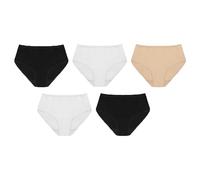 Undercover Ladies 5 Pack Midi Briefs BR380 Black/White/Beige 20