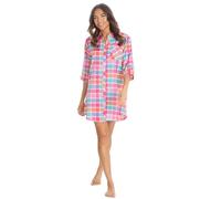 Undercover Ladies Boyfriend Nightshirt 34B1976 Pink Check Large