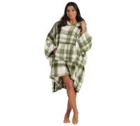 Undercover Ladies Check Print Short Poncho 794067 Green