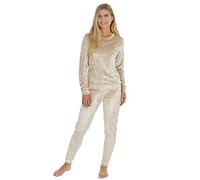 Undercover Ladies Crushed Velvet Lounge Set 34B1729 Gold L