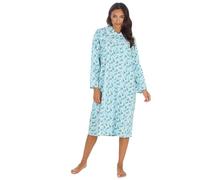 Undercover Ladies Flannel Long Sleeve Nightie 34B2003 Blue 10-12