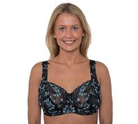 Undercover Ladies Floral Embroidered Bra LG900 Black/Teal 40G
