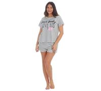 Undercover Ladies Forever Dreaming Curve Slogan Pyjamas 34B1638 Grey XL