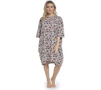 Undercover Ladies Oversized Sleep T-Shirt AOP Grey Sausage Dog