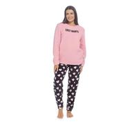 Undercover Ladies Pink Cosy Nights Sherpa Top with Fleece Pants LN475 Pyjamas 20-22 Uk Size