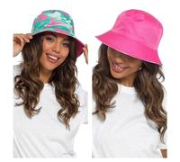 Undercover Ladies Reversible Bucket Hat GL1097 Pink/Mint Camo S/M