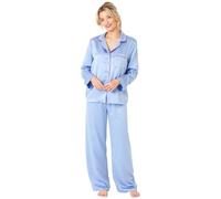 Undercover Ladies Satin Long Pyjamas IN38808 Denim 18-20