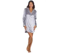 Undercover Ladies Satin Nightshirt 34B2109 Gunmetal 14-16