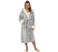 Undercover Ladies Sherpa Lined Shimmer Fleece Gowns LN526 8-10