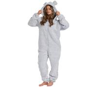 Undercover Ladies Sherpa Teddy Onesie 794072 Silver XL