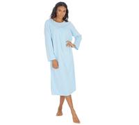 Undercover Ladies Soft Touch Polar Fleece Classic Long Sleeve Nightie with Button Placket Cosy Winter Nightdress