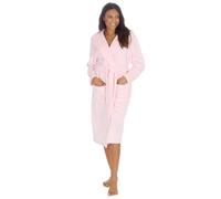 Undercover Ladies Super Soft Flannel Fleece Hooded Robe 34B2277 Pink S