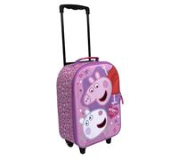Undercover - Licensed Children's Trolley - Spacious Main Compartment - Ideal Travel Companion - Adjustable and fixable Telescopic Pole, Pink, 38.0 x 27.0 x 13.5 Centimeters, Peppa Pig