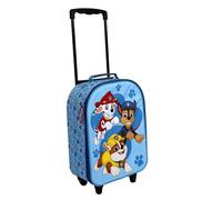 Undercover - Licensed Children's Trolley - Spacious Main Compartment - Ideal Travel Companion - Adjustable and fixable Telescopic Pole, Multicoloured, 38 x 27 x 13,50 cm, Paw Patrol