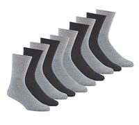 undercover lingerie 10 Pairs Mens Cotton Sports Socks Greys 6-11