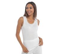 undercover lingerie 2 Pack Womens Thermal Built Up Strap Vest White Small