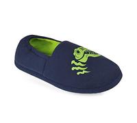 Undercover Lingerie Childrens Dinosaur Slipper FT1562 Blue 9-10