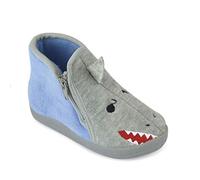 Undercover Lingerie Childrens Shark Slipper FT1572 Blue/Grey 6