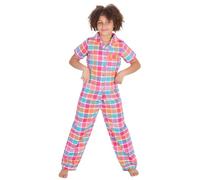 undercover lingerie Girls Check Button Pyjamas 15C627 Pink 11-12 Years