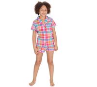 undercover lingerie Girls Check Button Short Pyjamas 15C628 Pink 9-10 Years