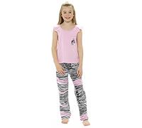 undercover lingerie Girls Zebra Long Pyjamas LN224 Pink 9-10 Years