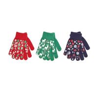 undercover lingerie Kids 3 Pack Christmas Gripper Magic Gloves GL1169