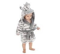 undercover lingerie Kids Zebra Fleece Robe 18C830 Grey 3-4 Years