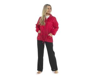 undercover lingerie Ladies Pac A Mac Jacket JK305 Red L