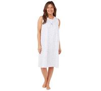 undercover lingerie Ladies Sleeveless Floral Nightie MA40919 Blue 24-26