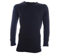 Undercover Lingerie Ltd Mens 2pk Long Sleeve Thermal Vest Grey Small