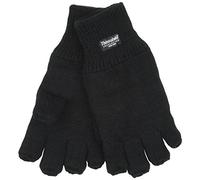 undercover lingerie Mens 2pk Thinsulate Knitted Fleece Lined Fingerless Gloves GL131 L/XL