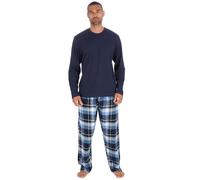 undercover lingerie Mens Flannel Lounge Set 31B2217 Navy/Navy Check Medium