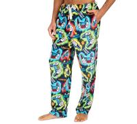 undercover lingerie Mens Fleece Lounge Pants 31B1971 Black Gamer 2XL