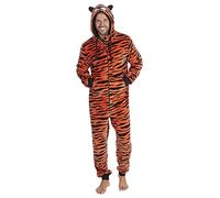 undercover lingerie Mens Fleece Onesie 31B1340 Orange Tiger M/L