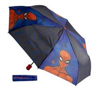 Undercover - Marvel Spider Man Folding Umbrella - Pocket Umbrella with Protective Cover - 94 cm Diameter - Lightweight and Ideal for Children's Hands, Spider Man