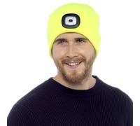 Undercover Mens Beanie LED Light Hat GL622 Hi Vis Yellow