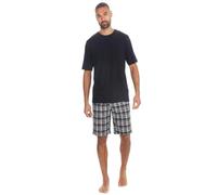 Undercover Mens Cargo Bay Flannel Short Pyjamas 31B2270 Black/Black Check Check M
