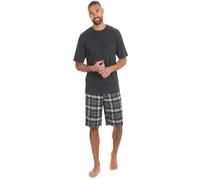 Undercover Mens Cargo Bay Flannel Short Pyjamas 31B2271 Charcoal/Grey Check 2XL