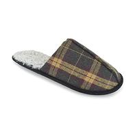Undercover Mens Faux Fur Lined Mule Slippers FT2020 Brown 7-8