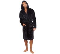 Undercover Mens Hooded Dressing Gown 31B2128 Black 2XL