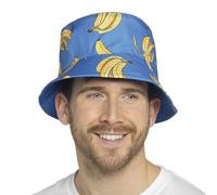 Undercover Mens Reversible Bucket Hat GL1096 Blue Bananas M/L
