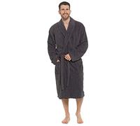 Undercover Mens Towelling Bathrobe HT566 Grey Medium