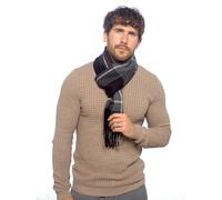 Undercover Mens Woven Check Scarf GL382A Brown/Black Check