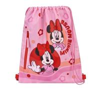Undercover Minnie Mouse Gym Bag, Pink, Approx. 40 x 33 cm, with Zip Pocket, for Children from 3 Years