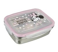 Undercover - Minnie Mouse Lunch Box with Rubber Seal - Stainless Steel - 550 ml Capacity - Sandwich Box School - Lunch Box for Children - Lunch Box