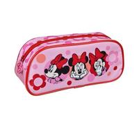 Undercover Minnie Mouse Pink Floral Pencil Case for Kids Teens 22 x 9.5 x 9 cm